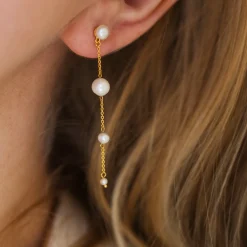 byBiehl® Danmark Perleøreringe|Guldøreringe<Aura Earhangers