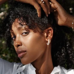 byBiehl® Danmark Perleøreringe|Sølvøreringe<Aura Pearl Hoop
