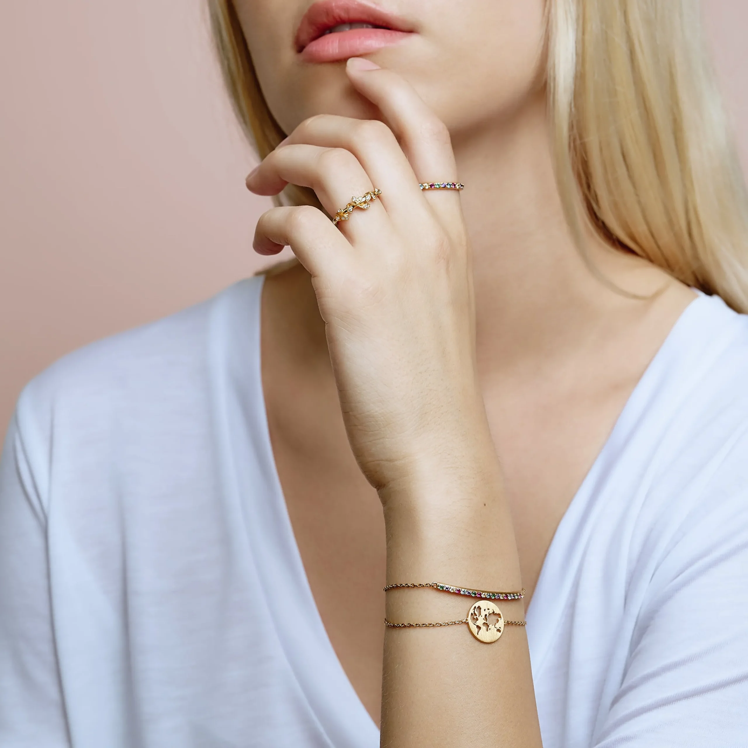 byBiehl® Danmark Guldarmbånd<Beautiful World armbånd