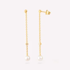 byBiehl® Danmark Perleøreringe|Guldøreringe<Coco Dangling Pearls