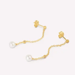 byBiehl® Danmark Perleøreringe|Guldøreringe<Coco Dangling Pearls