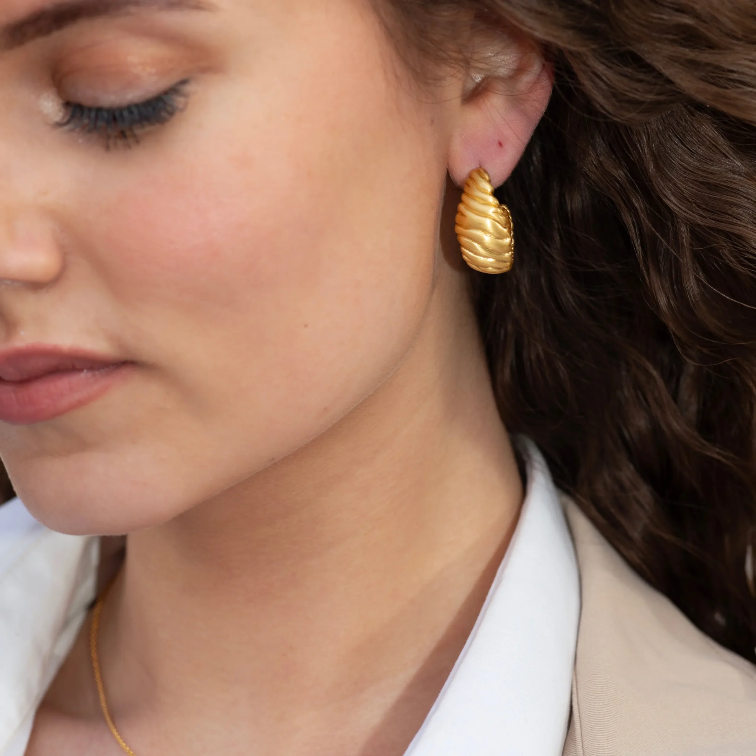 byBiehl® Danmark Guldøreringe|Hoops<Dunes Hoops Large