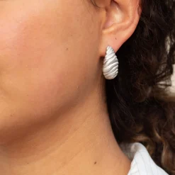 byBiehl® Danmark Sølvøreringe|Hoops<Dunes Hoops Large