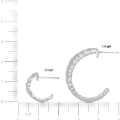 byBiehl® Danmark Sølvøreringe|Hoops<Dunes Hoops Small