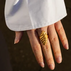 byBiehl® Danmark Guldringe<Dunes Large ring