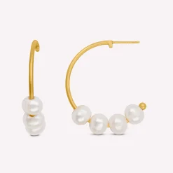 byBiehl® Danmark Perleøreringe|Guldøreringe<Emily Hoops