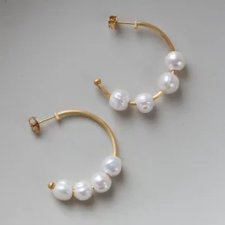 byBiehl® Danmark Perleøreringe|Guldøreringe<Emily Hoops