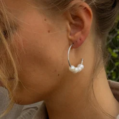 byBiehl® Danmark Perleøreringe|Sølvøreringe<Emily Hoops