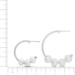 byBiehl® Danmark Perleøreringe|Sølvøreringe<Emily Hoops Small