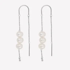 byBiehl® Danmark Perleøreringe|Sølvøreringe<Emily String