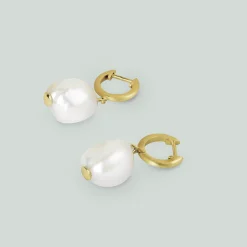 byBiehl® Danmark Perleøreringe|Guldøreringe<Fine Aura Grande Hoop