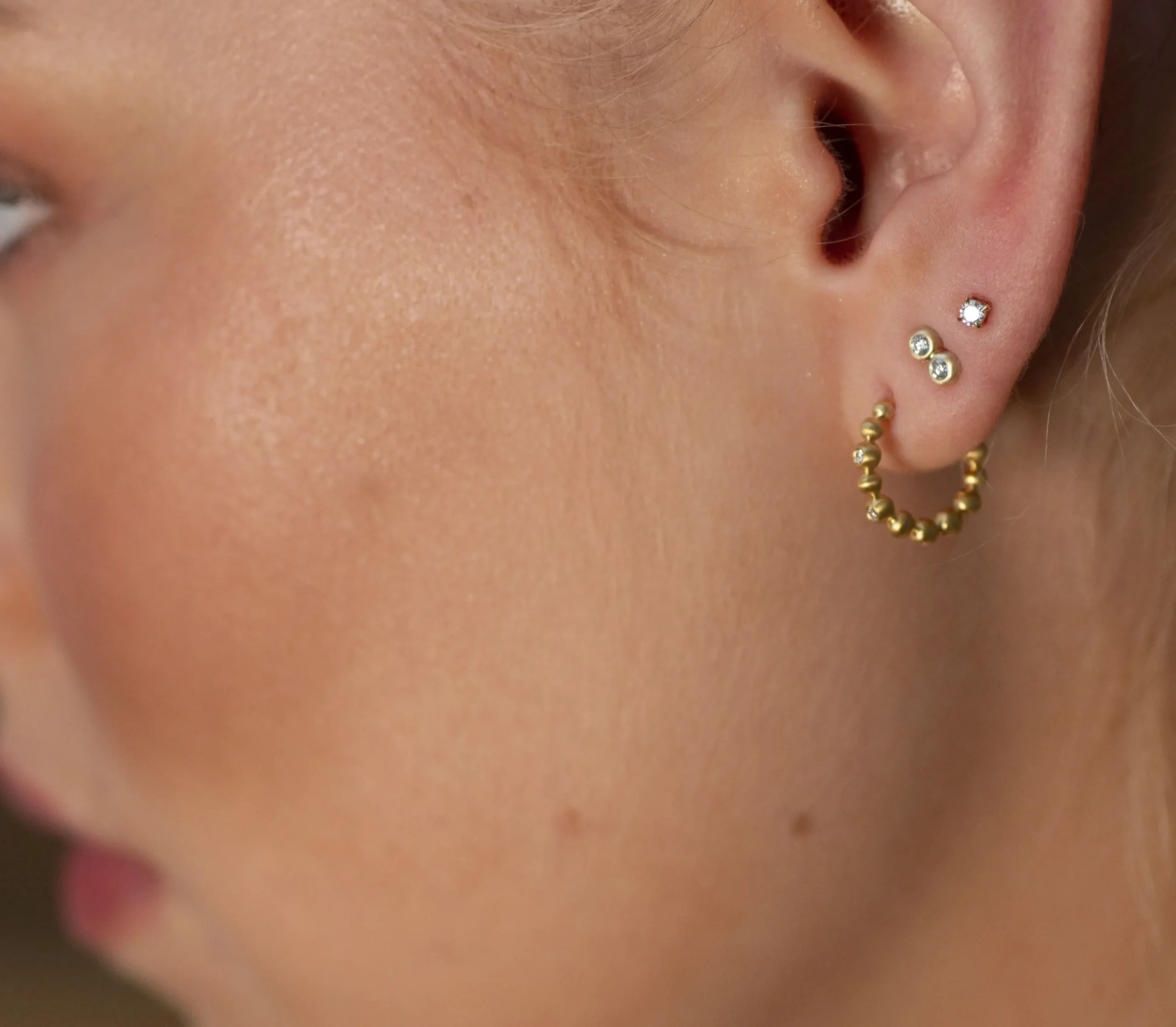 byBiehl® Danmark Diamantøreringe|Guldøreringe<Fine Diamant Studs