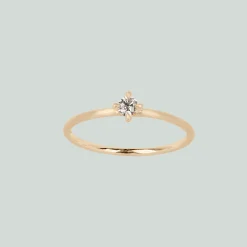 byBiehl® Danmark Diamantringe|Guldringe<Fine Princess Diamant Ring (0.10 ct)