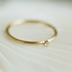 byBiehl® Danmark Diamantringe|Guldringe<Fine Princess Diamant Ring (0.03 ct)