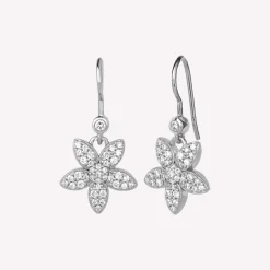 byBiehl® Danmark Sølvøreringe<Forget-me-not Sparkle øreringe