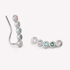 byBiehl® Danmark Sølvøreringe<Gloria Earclimbers Colors
