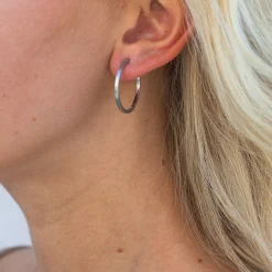 byBiehl® Danmark Sølvøreringe|Hoops<Grace Hoop Large