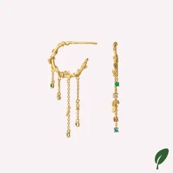 byBiehl® Danmark Guldøreringe<Jungle Ivy Hoops Mini Colors