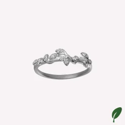 byBiehl® Danmark Sølvringe<Jungle Ivy Sparkle ring