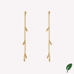 byBiehl® Danmark Guldøreringe<Jungle Ivy Sparkle String øreringe