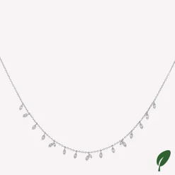 byBiehl® Danmark Sølvhalskæder<Jungle Vine Sparkle halskæde