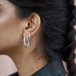 byBiehl® Danmark Sølvøreringe|Hoops<Mini Sparkle Hoop