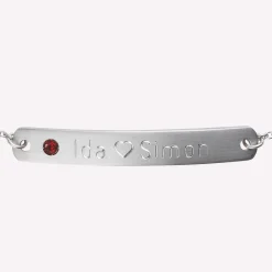byBiehl® Danmark Indgraverbare Armbånd|Sølvarmbånd<My Powers armbånd med sten