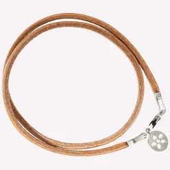 byBiehl® Danmark Sølvarmbånd<Natur læder armbånd (for pods)