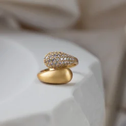 byBiehl® Danmark Guldringe<Ocean Flow Duo Sparkle ring