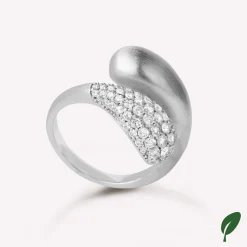 byBiehl® Danmark Sølvringe<Ocean Flow Duo Sparkle ring