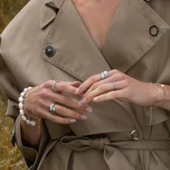 byBiehl® Danmark Sølvringe<Ocean Flow Duo Sparkle ring