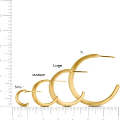 byBiehl® Danmark Guldøreringe<Ocean Flow Hoops Large