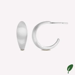 byBiehl® Danmark Sølvøreringe<Ocean Flow Hoops Medium