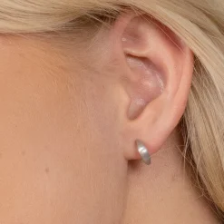 byBiehl® Danmark Sølvøreringe<Ocean Flow Hoops Small