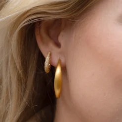 byBiehl® Danmark Hoops|Guldøreringe<Ocean Flow Hoops XL