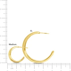 byBiehl® Danmark Hoops|Sølvøreringe<Ocean Flow Polished Hoops XL