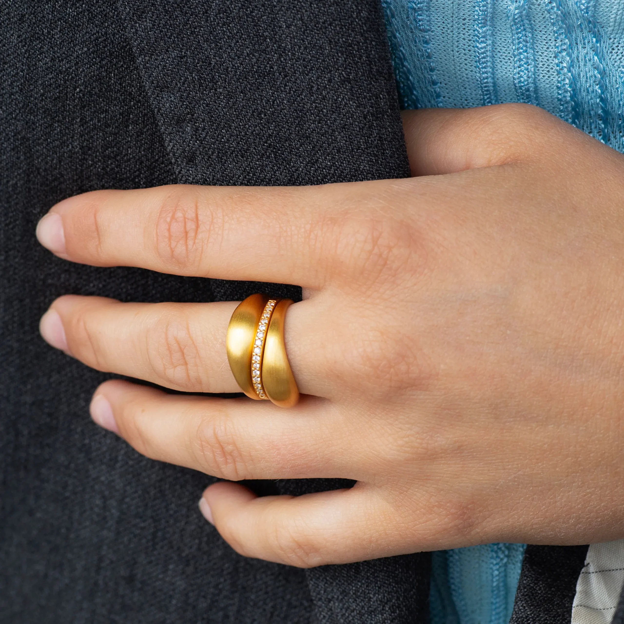 byBiehl® Danmark Guldringe<Ocean Flow ring