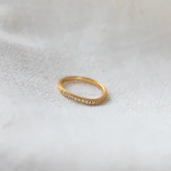byBiehl® Danmark Guldringe<Ocean Flow Sparkle Band