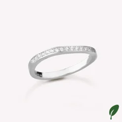 byBiehl® Danmark Sølvringe<Ocean Flow Sparkle Band
