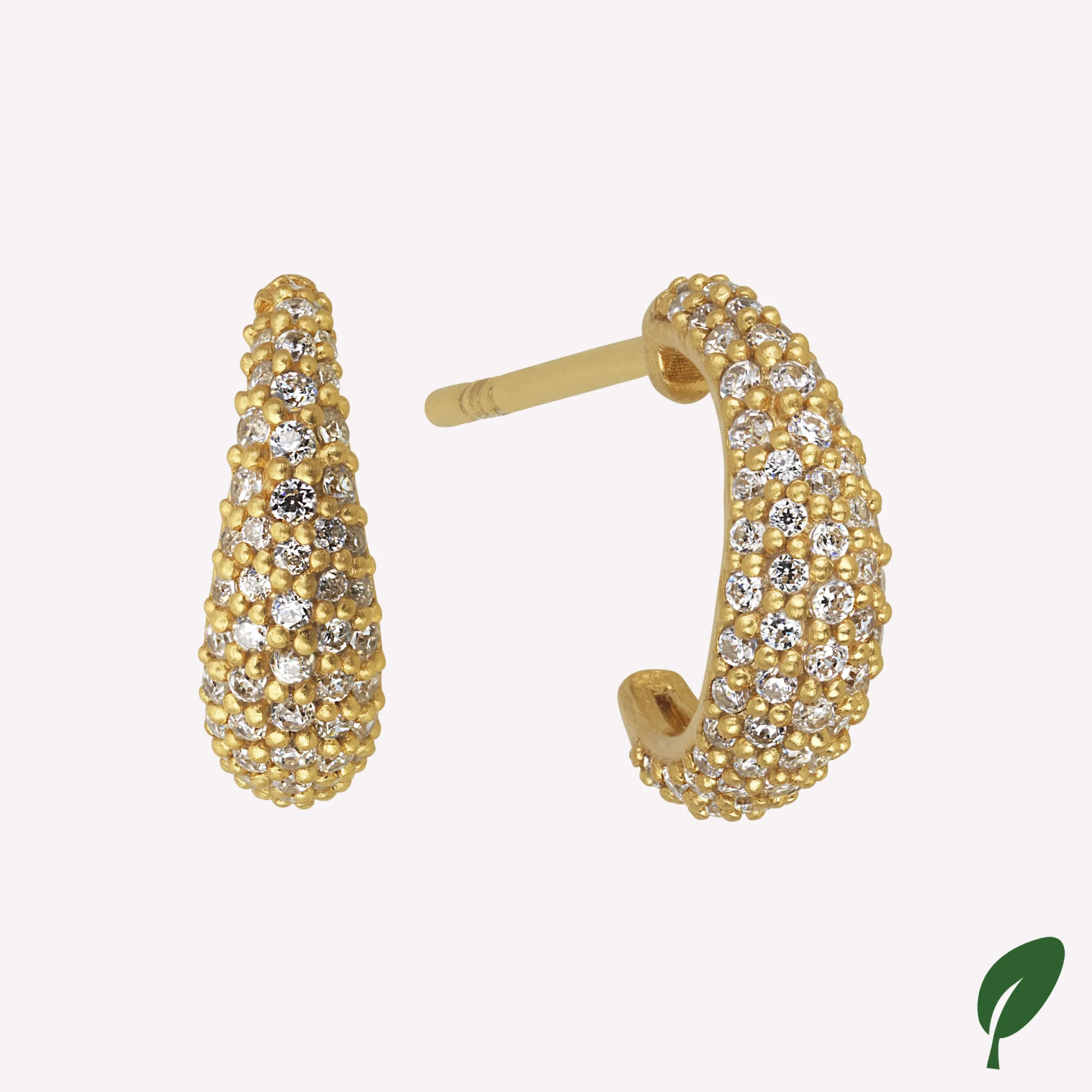 byBiehl® Danmark Guldøreringe<Ocean Flow Sparkle Hoops Small