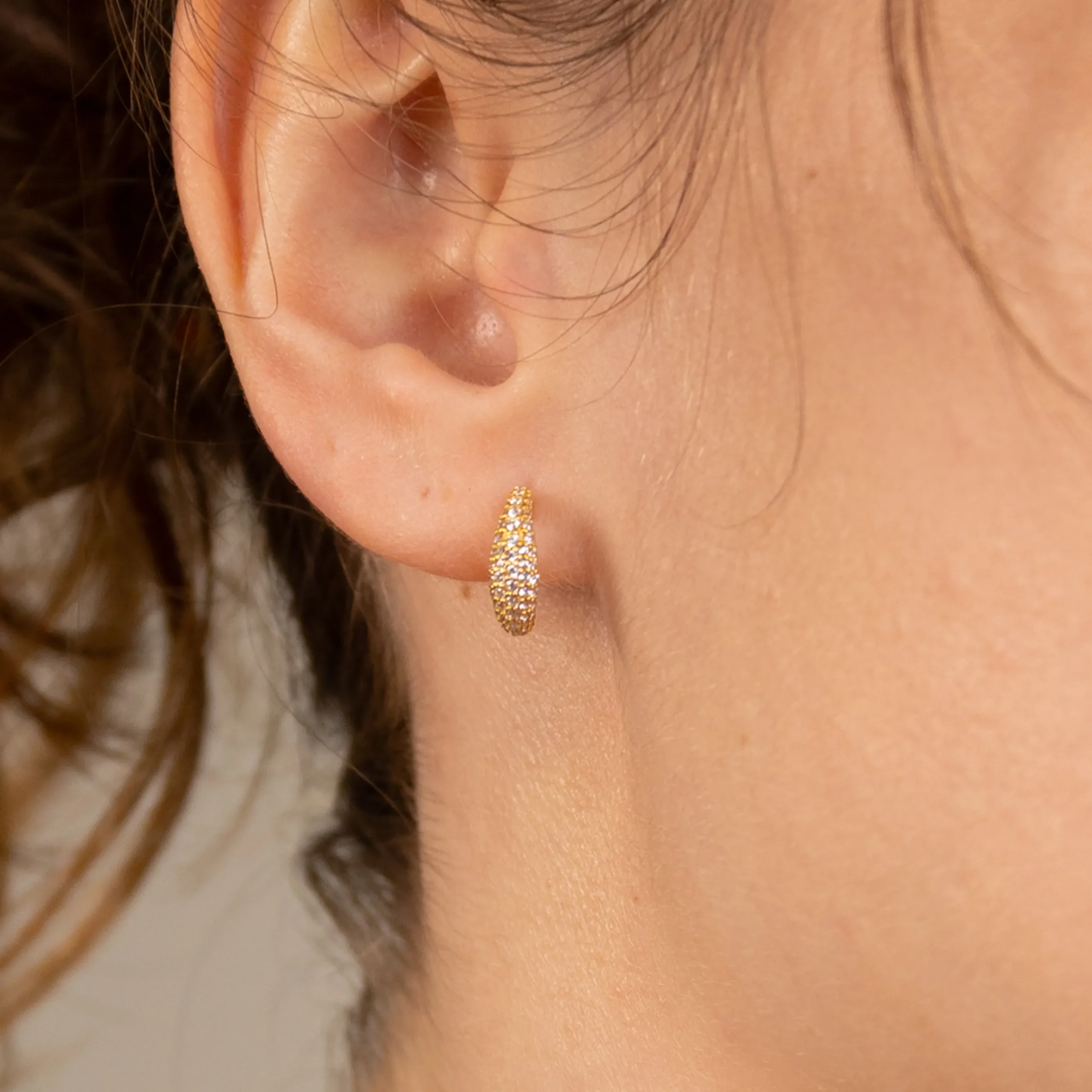 byBiehl® Danmark Guldøreringe<Ocean Flow Sparkle Hoops Small