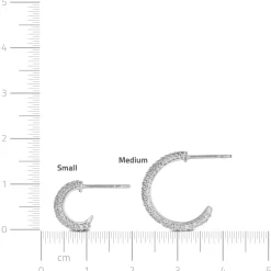 byBiehl® Danmark Sølvøreringe<Ocean Flow Sparkle Hoops Small
