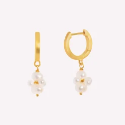 byBiehl® Danmark Perleøreringe|Guldøreringe<Pearl Cluster Hoop