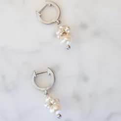 byBiehl® Danmark Perleøreringe|Sølvøreringe<Pearl Cluster Hoop