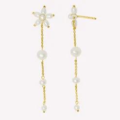 byBiehl® Danmark Perleøreringe|Guldøreringe<Pearl Signature Earhanger Long