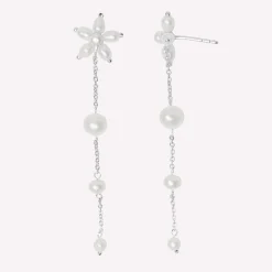 byBiehl® Danmark Perleøreringe|Sølvøreringe<Pearl Signature Earhanger Long