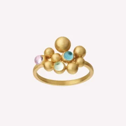 byBiehl® Danmark Guldringe<Pebbles Colors ring