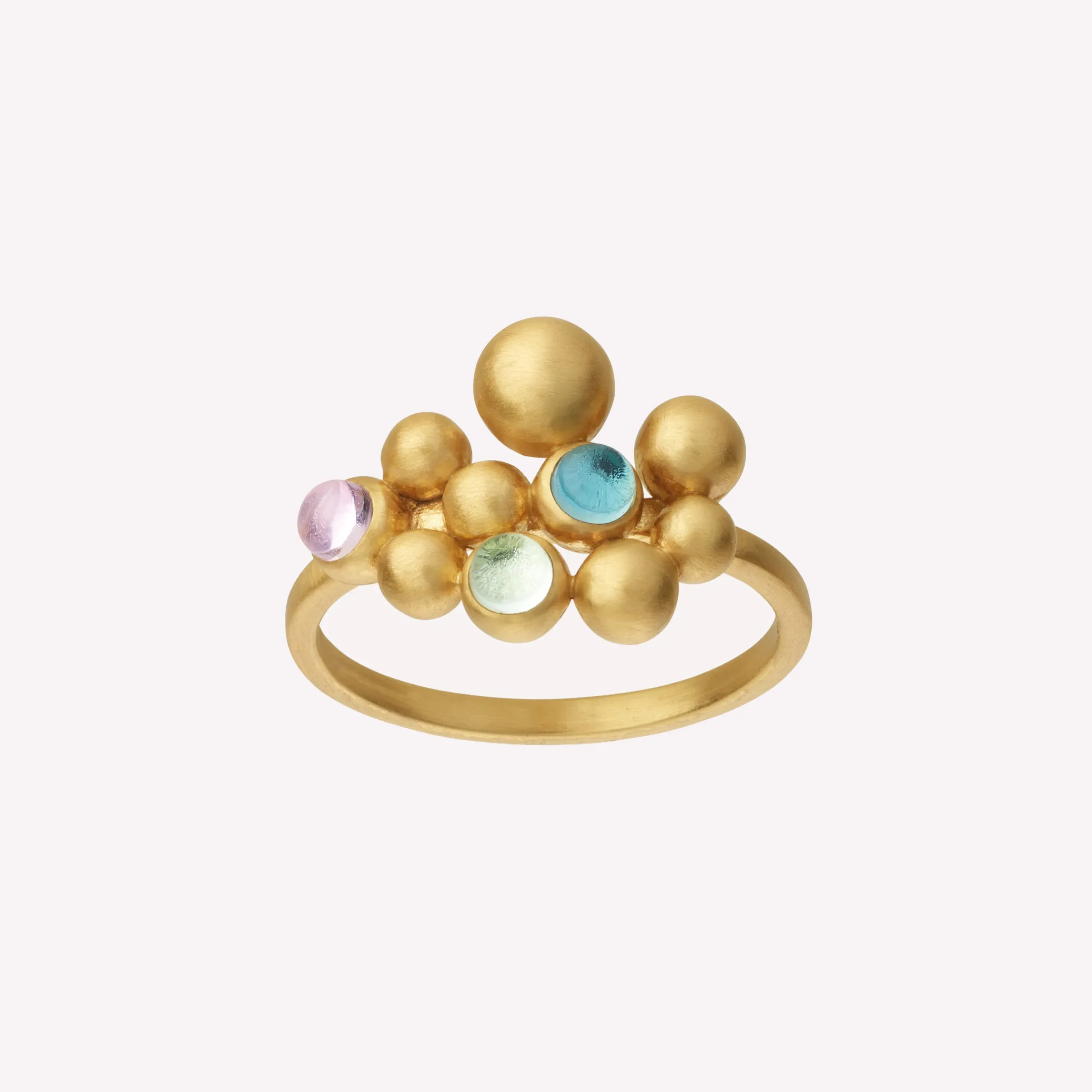byBiehl® Danmark Guldringe<Pebbles Colors ring