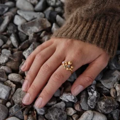 byBiehl® Danmark Guldringe<Pebbles Colors ring