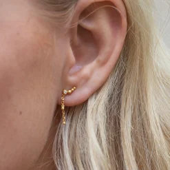 byBiehl® Danmark Guldøreringe<Pebbles Earclimber Strings